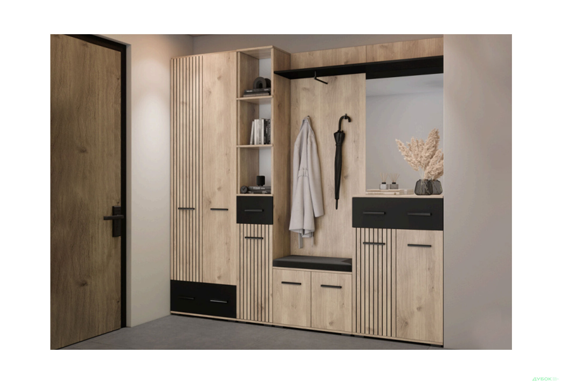 Модульная прихожая Амбре Svit Mebliv - Изображение 2 Изображение 2 - Модульная прихожая Амбре Svit Mebliv