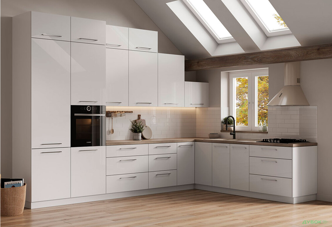 Кухня кутова Глорі / Glory 3.6x2.4 з антресолями MiroMark - Зображення 1 Зображення 1 - Кухня кутова Глорі / Glory 3.6x2.4 з антресолями MiroMark