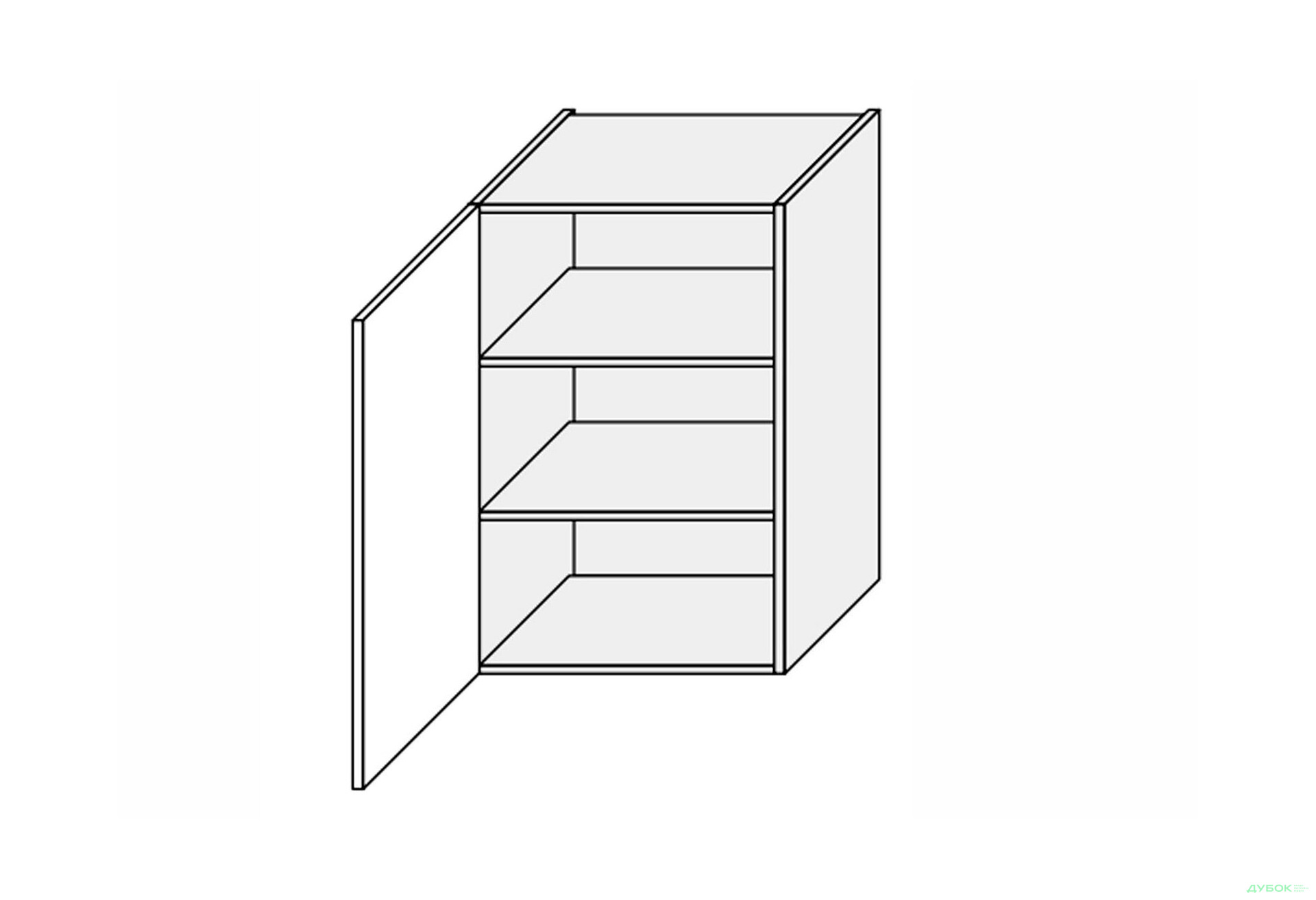 Зображення 1 - Верх 30В/900 1дв Pro Blum ліва Міленіум / Millenium Premium MiroMark