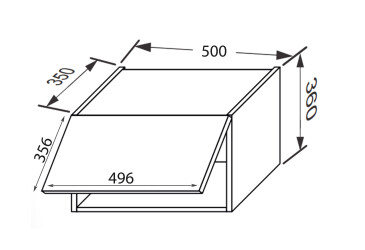 Верх 50В/360 1дв Aventos Pro Blum Зображення Верх 50В/360 1дв Aventos Pro Blum