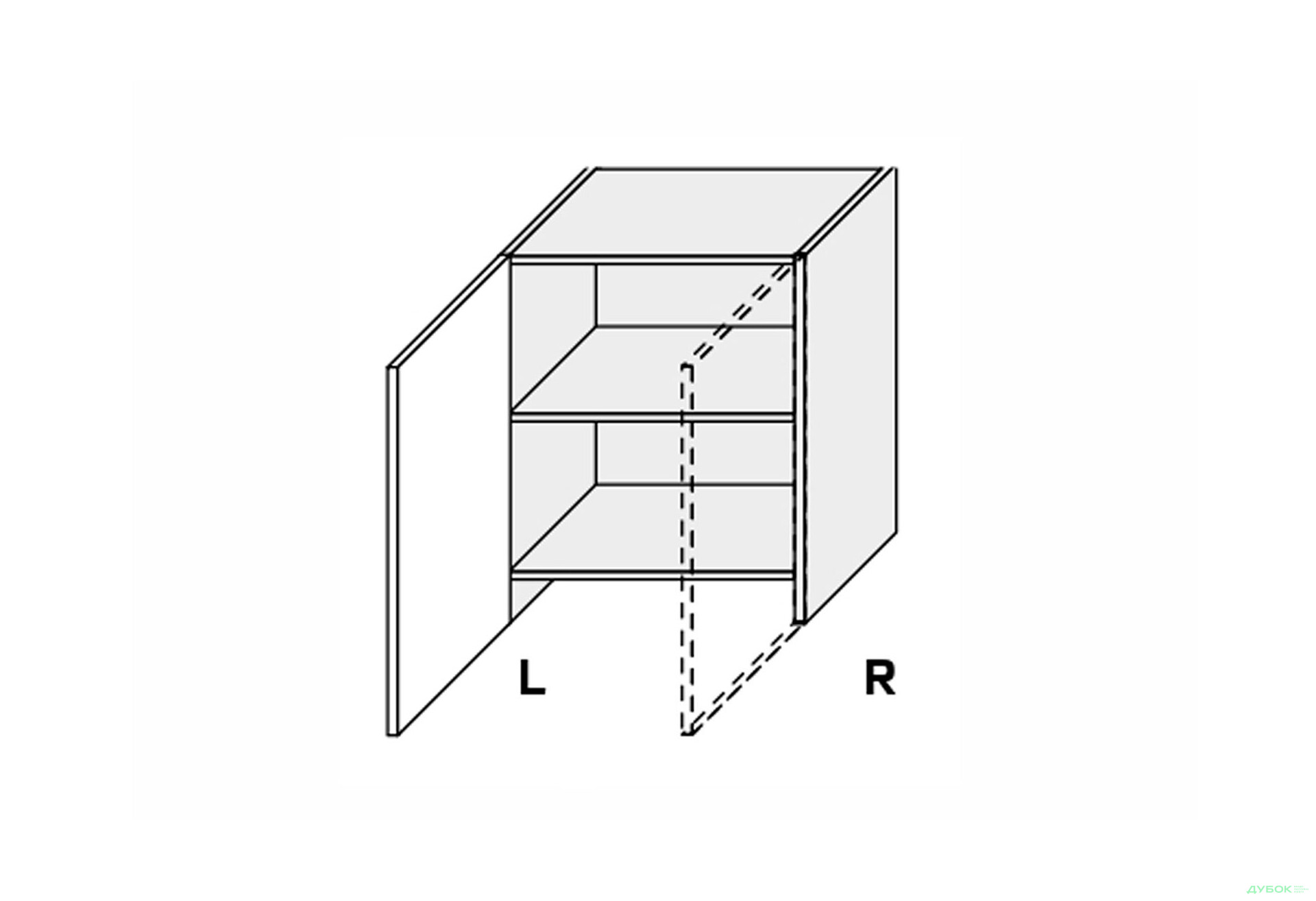 Зображення 1 - Верх 60ВВТ/690 1дв витяжка телескоп Pro Blum ліва Міленіум / Millenium Premium MiroMark