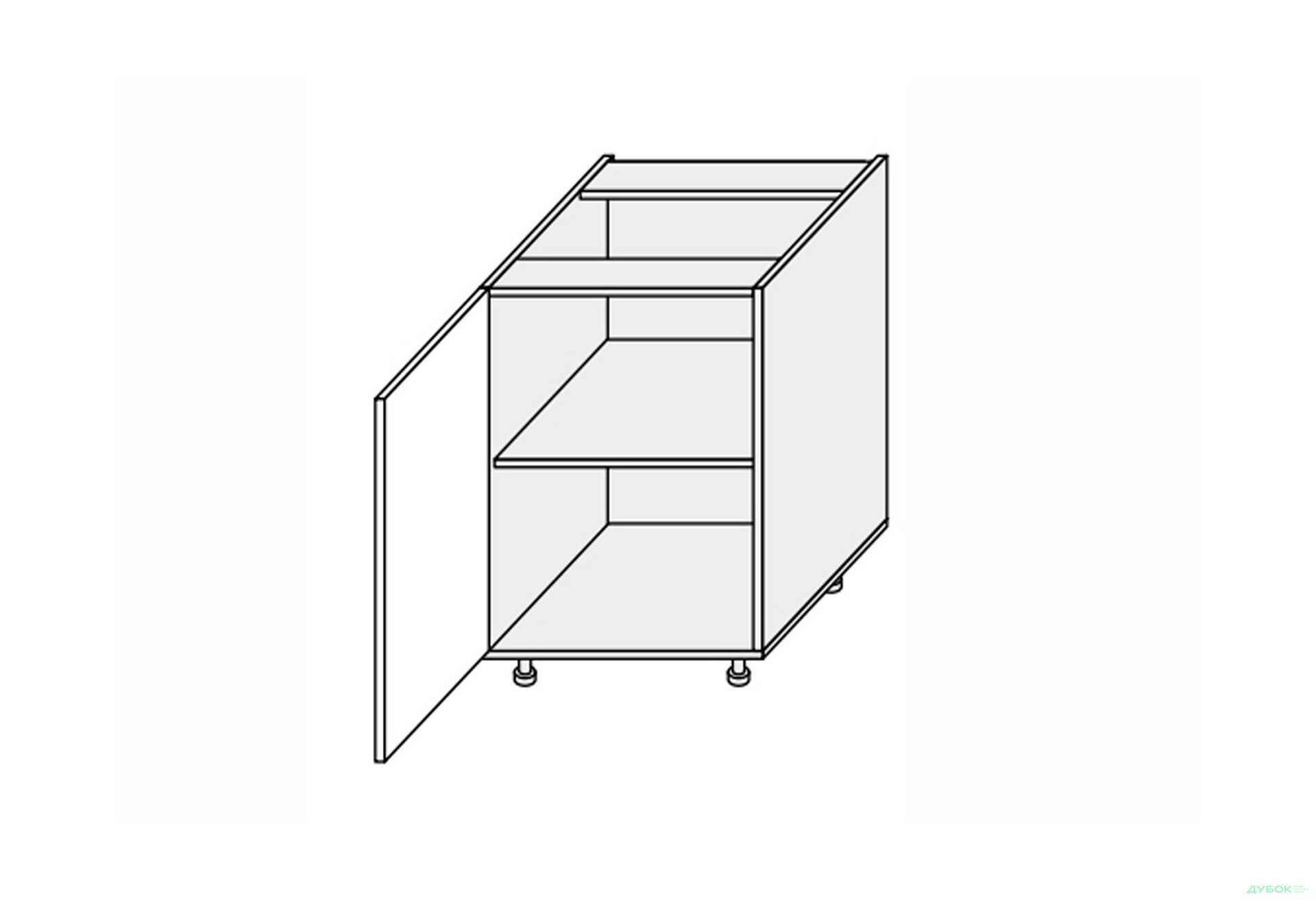 Зображення 1 - Низ 50Н/820 1дв Pro Blum ліва Міленіум / Millenium Premium MiroMark