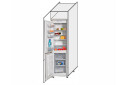 Фото 1 - Пенал 60ПХ/2140 холодильник Pro Blum левый Миллениум / Millenium Premium МироМарк