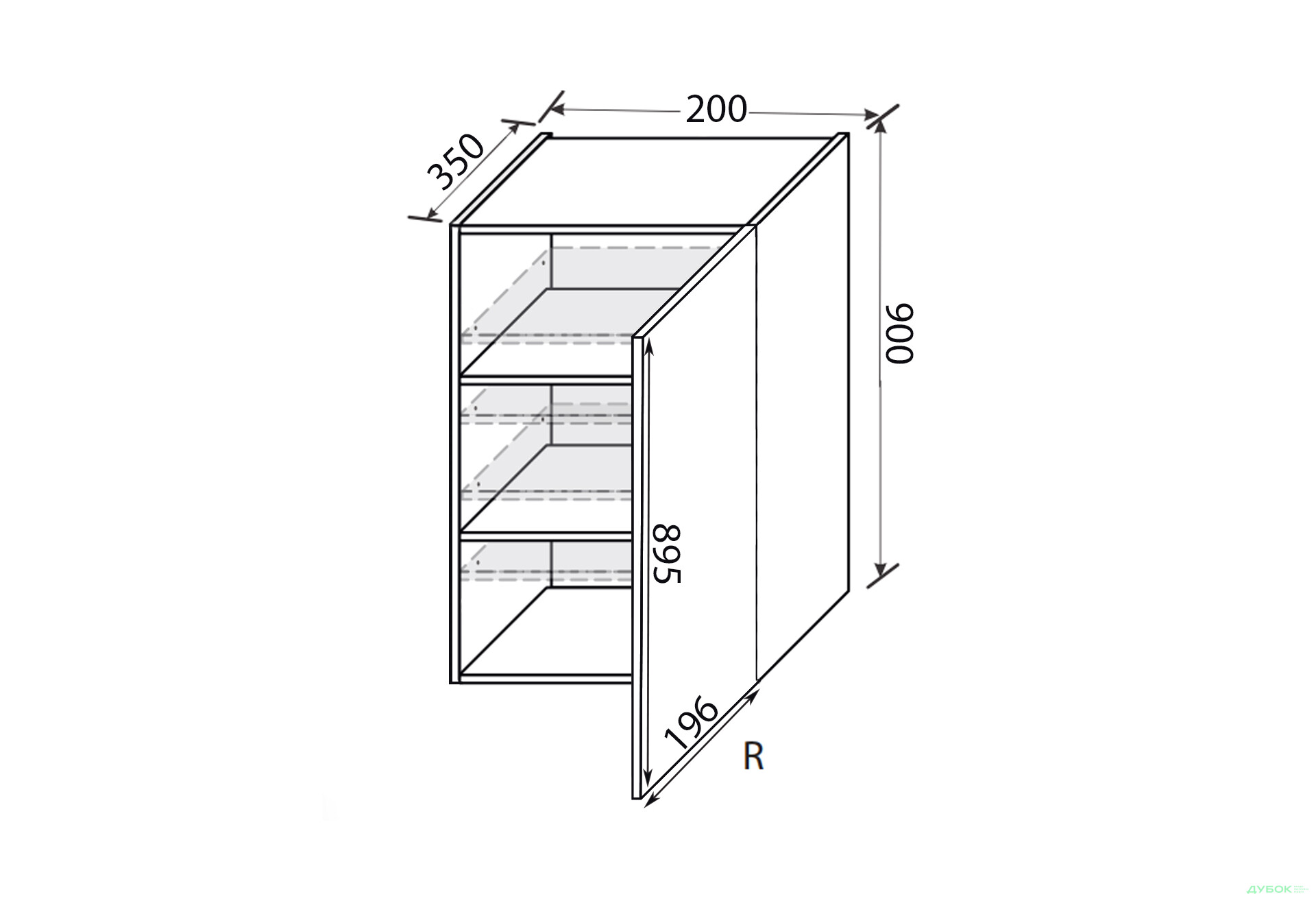Зображення 2 - Верх 20В/900 1дв Pro Blum права Міленіум / Millenium Premium MiroMark