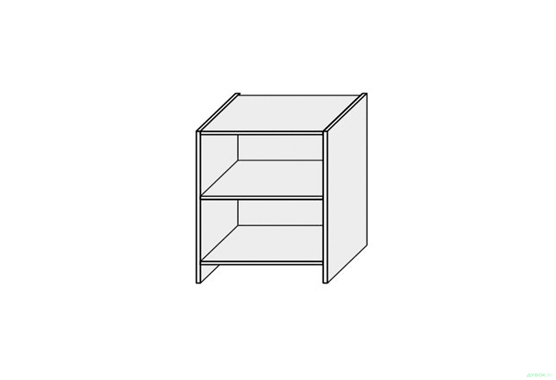 Зображення 1 - Корпус 60В 1дв Під витяжку телескоп Pro Blum 690мм MiroMark