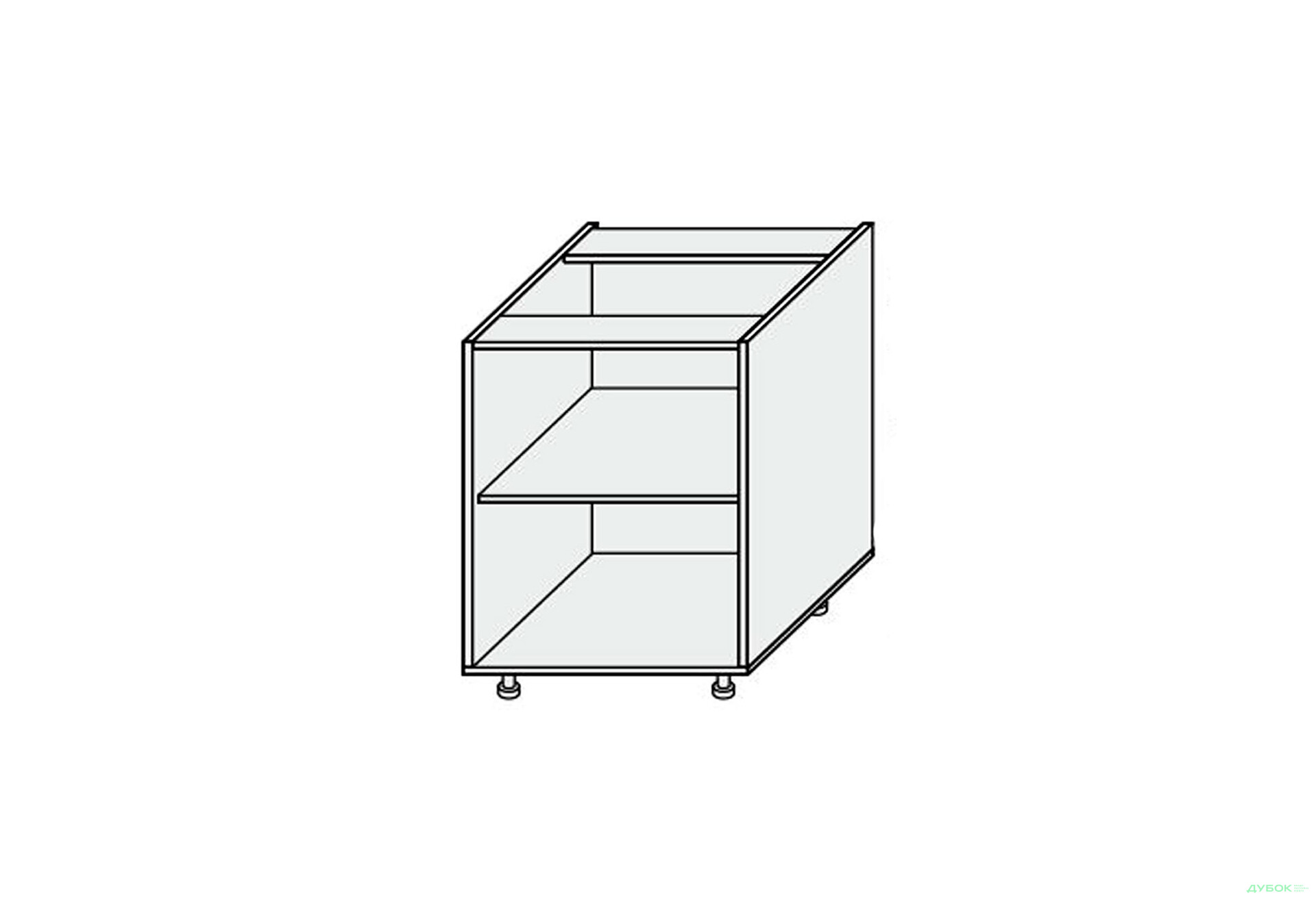 Изображение 1 - Корпус 40Н 1дв Pro Blum 820мм МироМарк