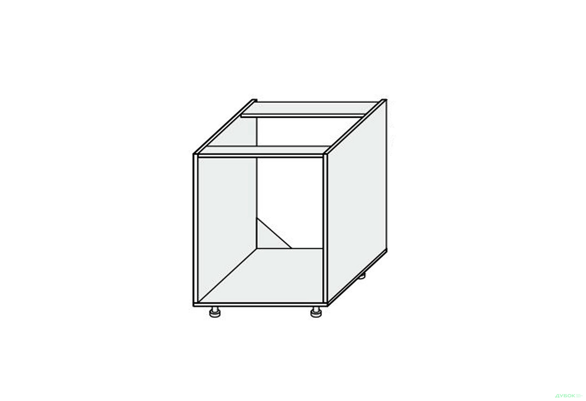Зображення 1 - Корпус 60Н 2дв Мийка Pro Blum 820мм MiroMark