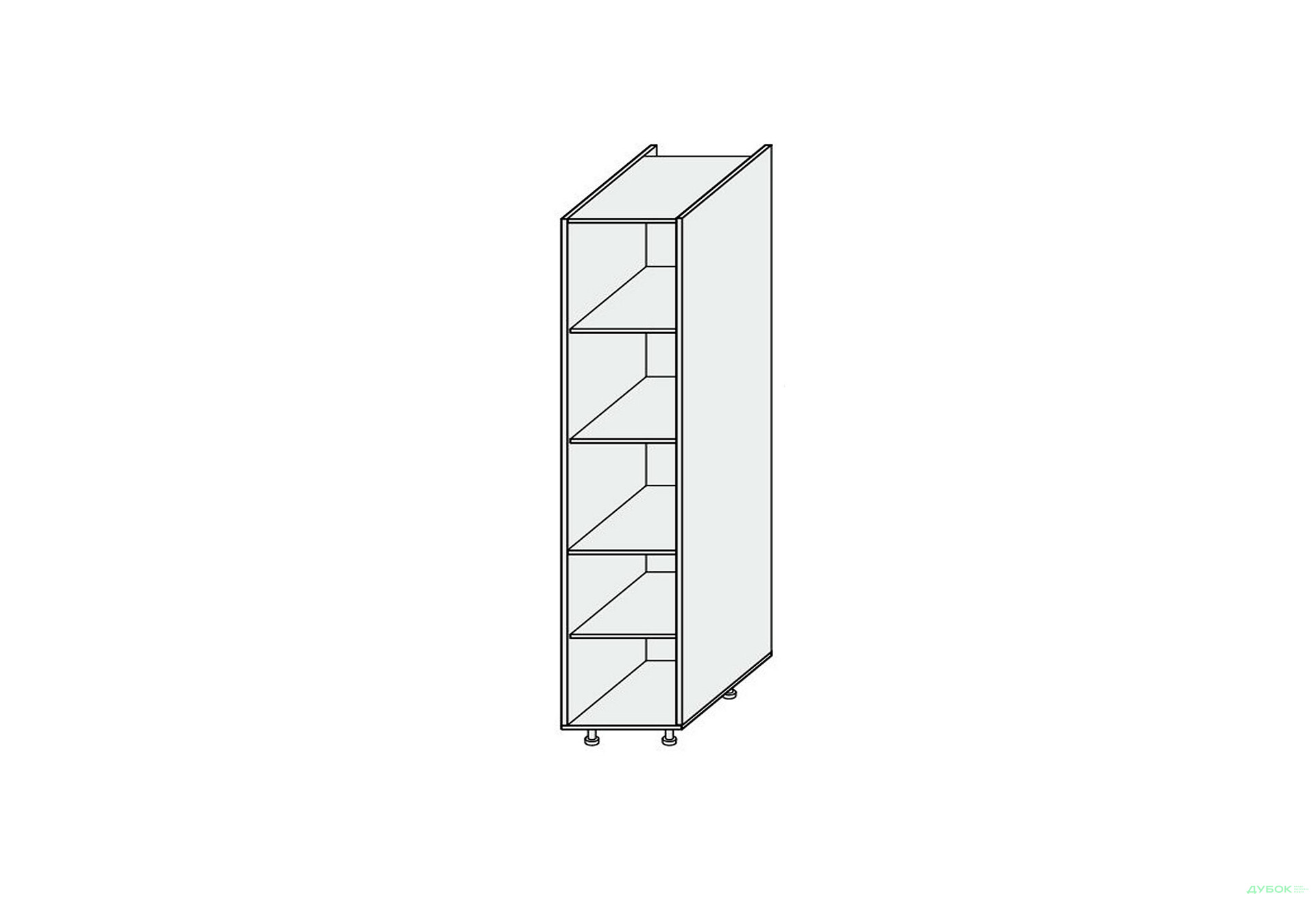 Зображення 1 - Корпус Пенал 60П Pro Blum 2140мм MiroMark