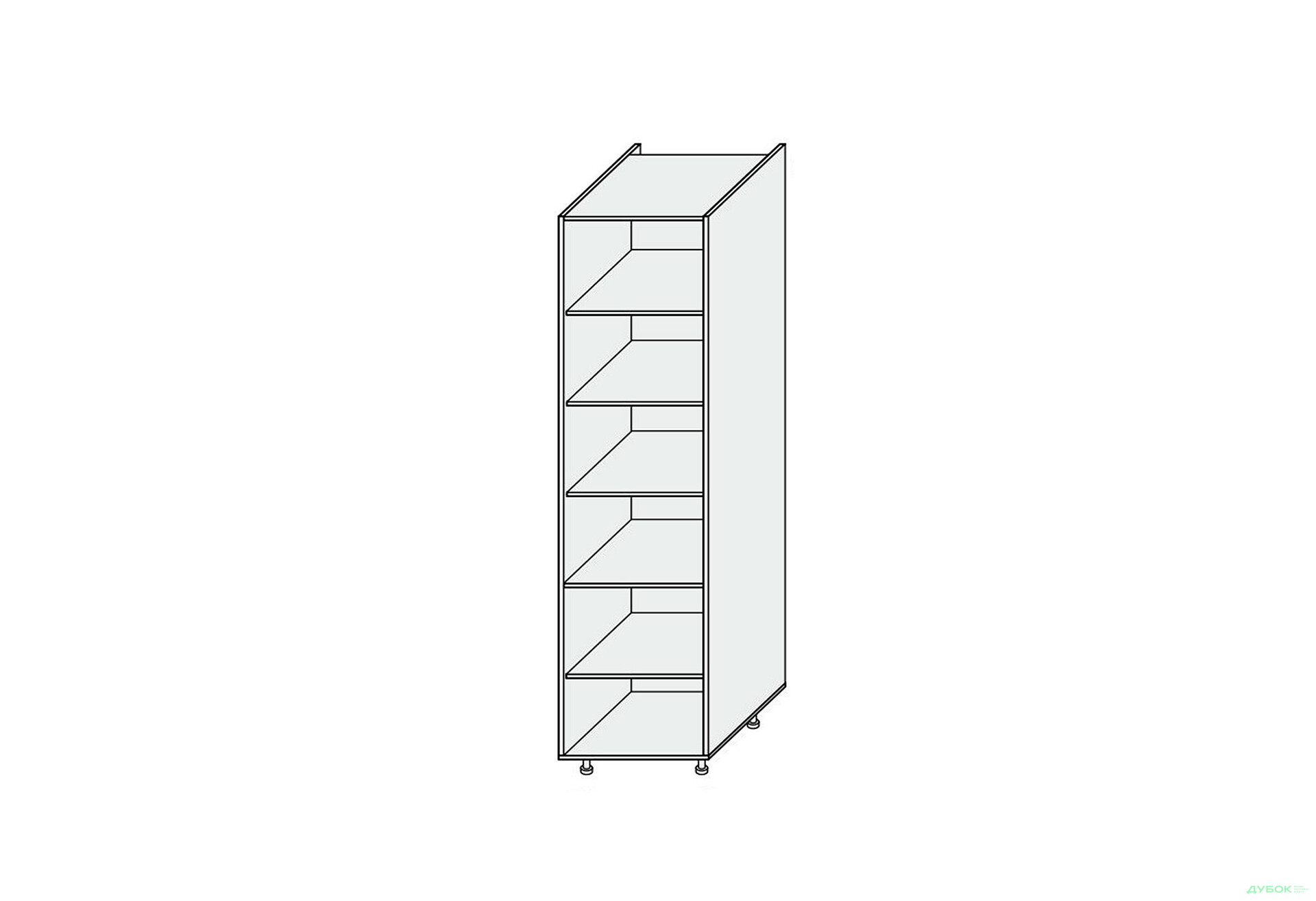 Фото 1 - Корпус Пенал 60П Pro Blum 2320мм МироМарк