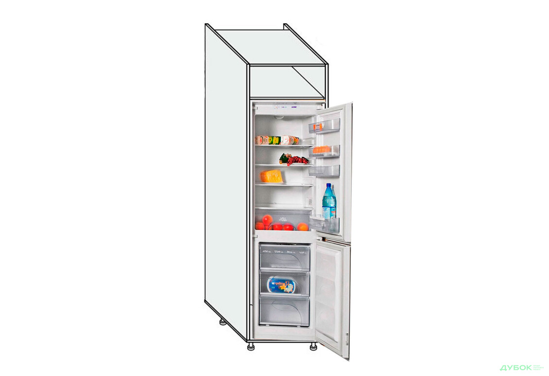 Пенал 60ПХ/2320 холодильник Pro Blum правий Міленіум / Millenium Premium MiroMark