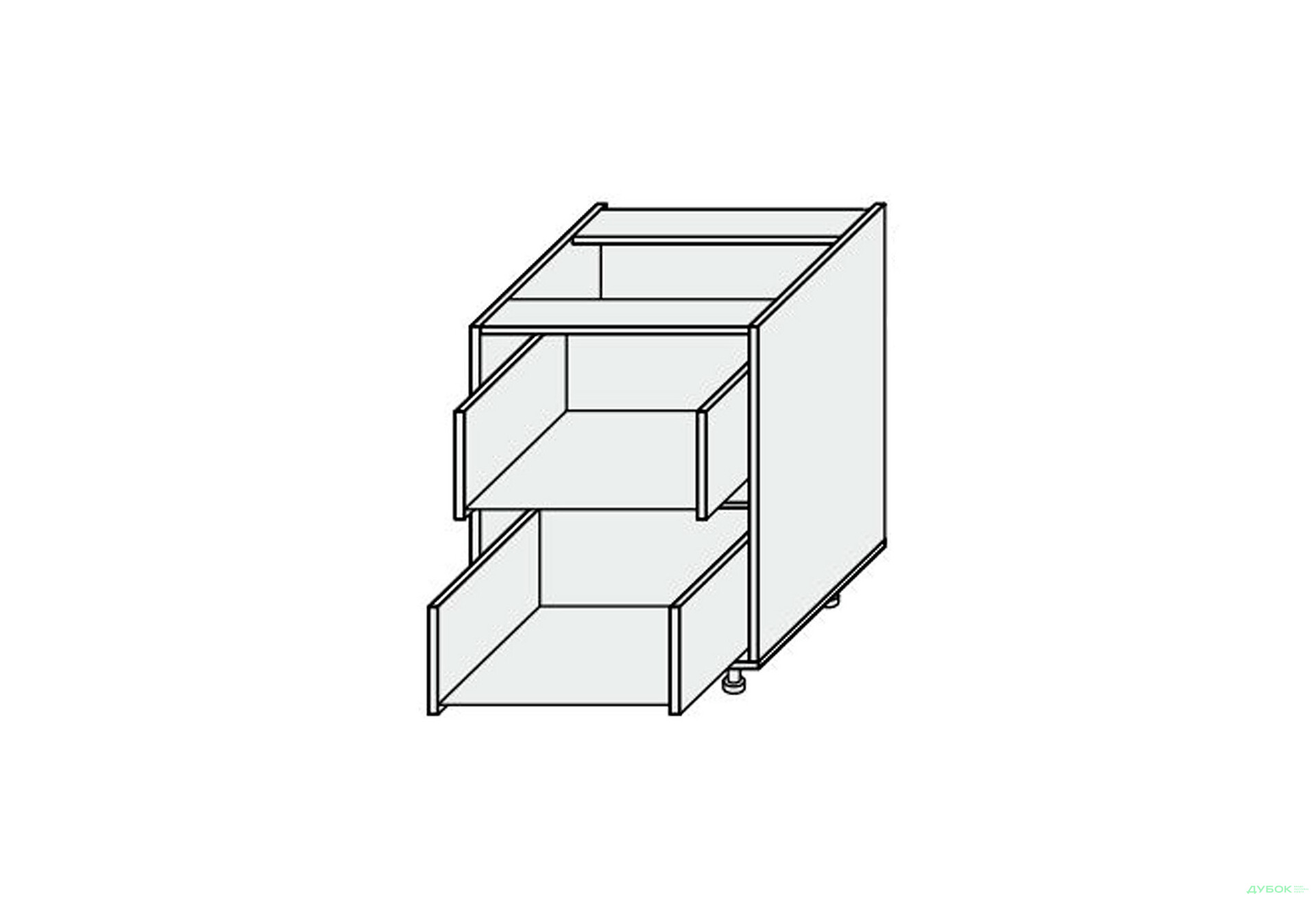 Изображение 1 - Корпус 80Н 2шх Pro Hettich 820мм МироМарк