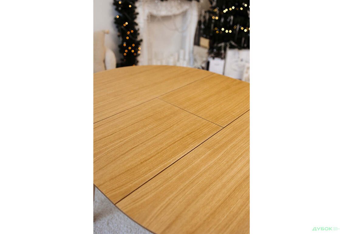 Зображення 11 - Стіл обідній Марс круглий 100+40 natural, розкладний