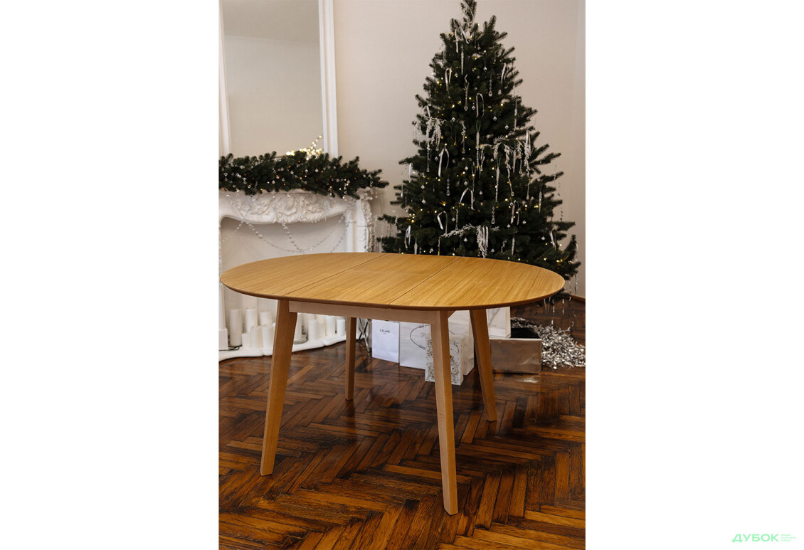 Зображення 9 - Стіл обідній Марс круглий 100+40 natural, розкладний