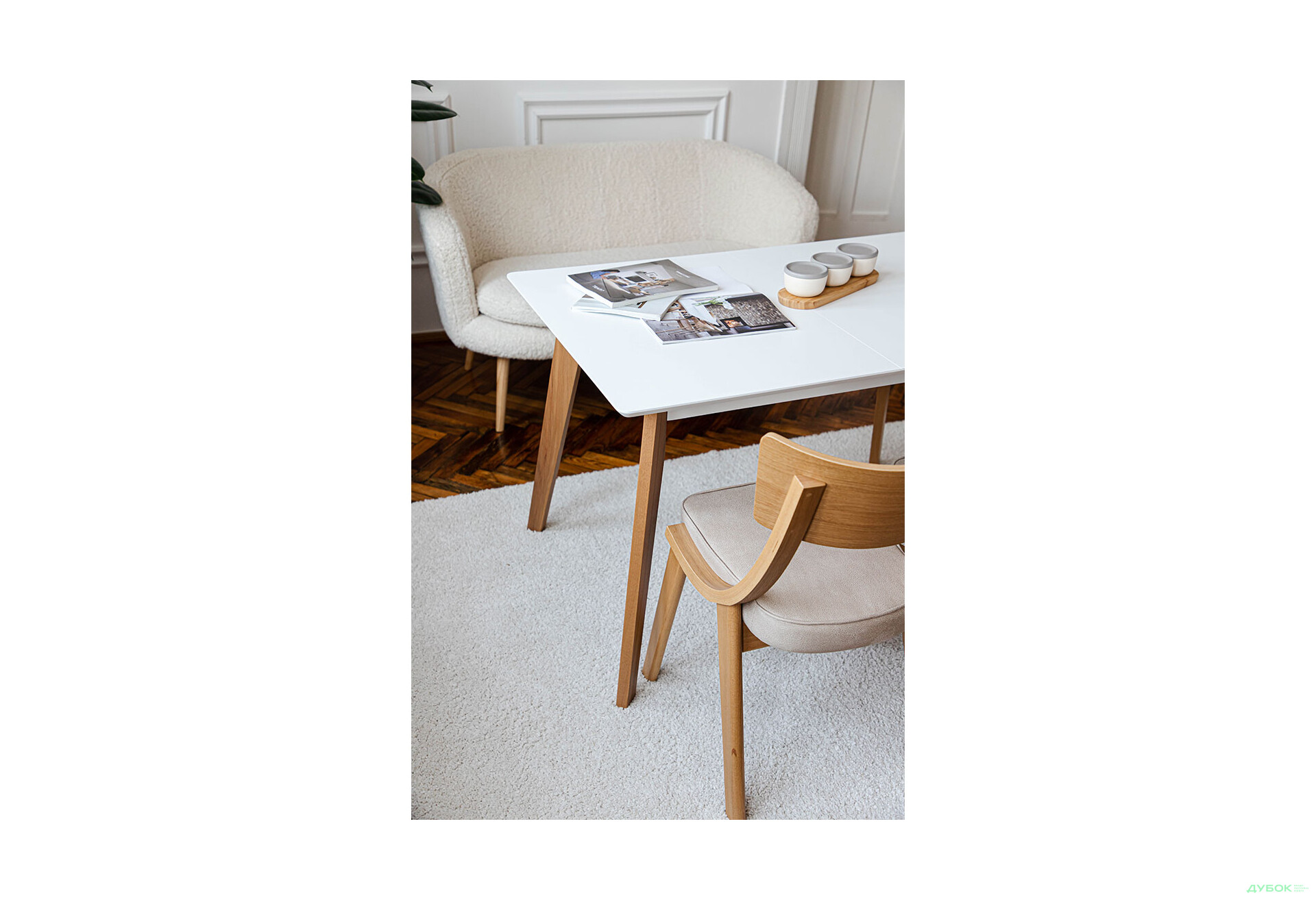 Изображение 9 - Стол обеденный Pavlik Милан 120(+40)х80 натуральный / белый, раскладной