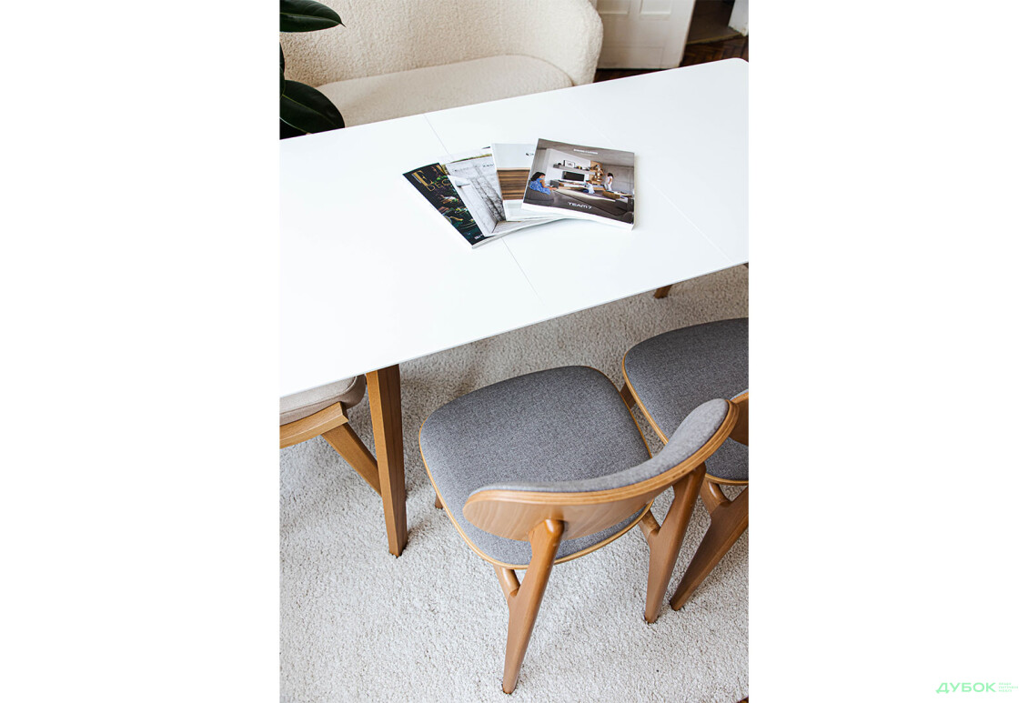 Изображение 10 - Стол обеденный Pavlik Милан 120(+40)х80 натуральный / белый, раскладной