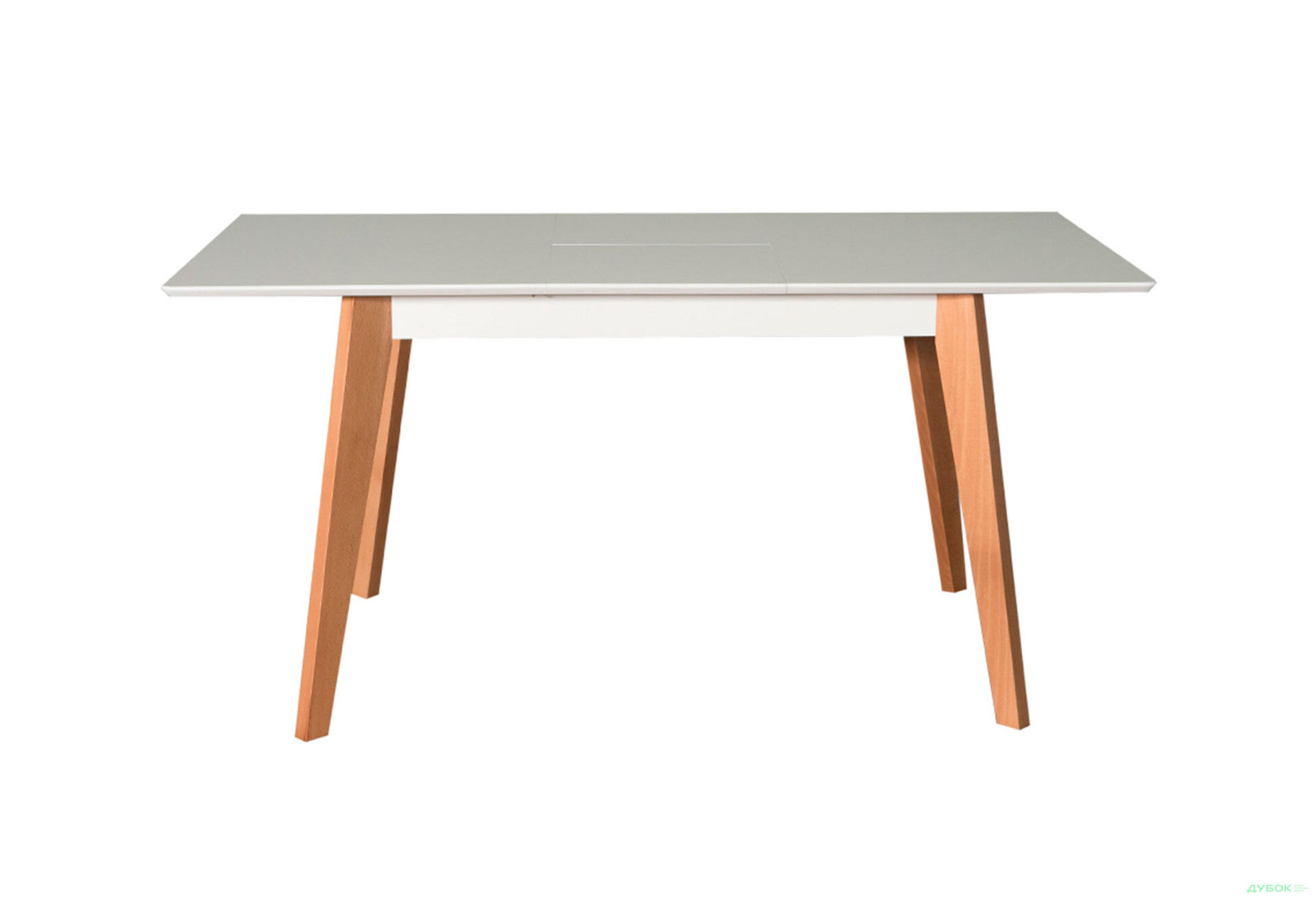 Стіл обідній Pavlik Мілан 120(+40)х80 натуральний / білий, розкладний - Зображення 3 Зображення 3 - Стіл обідній Pavlik Мілан 120(+40)х80 натуральний / білий, розкладний