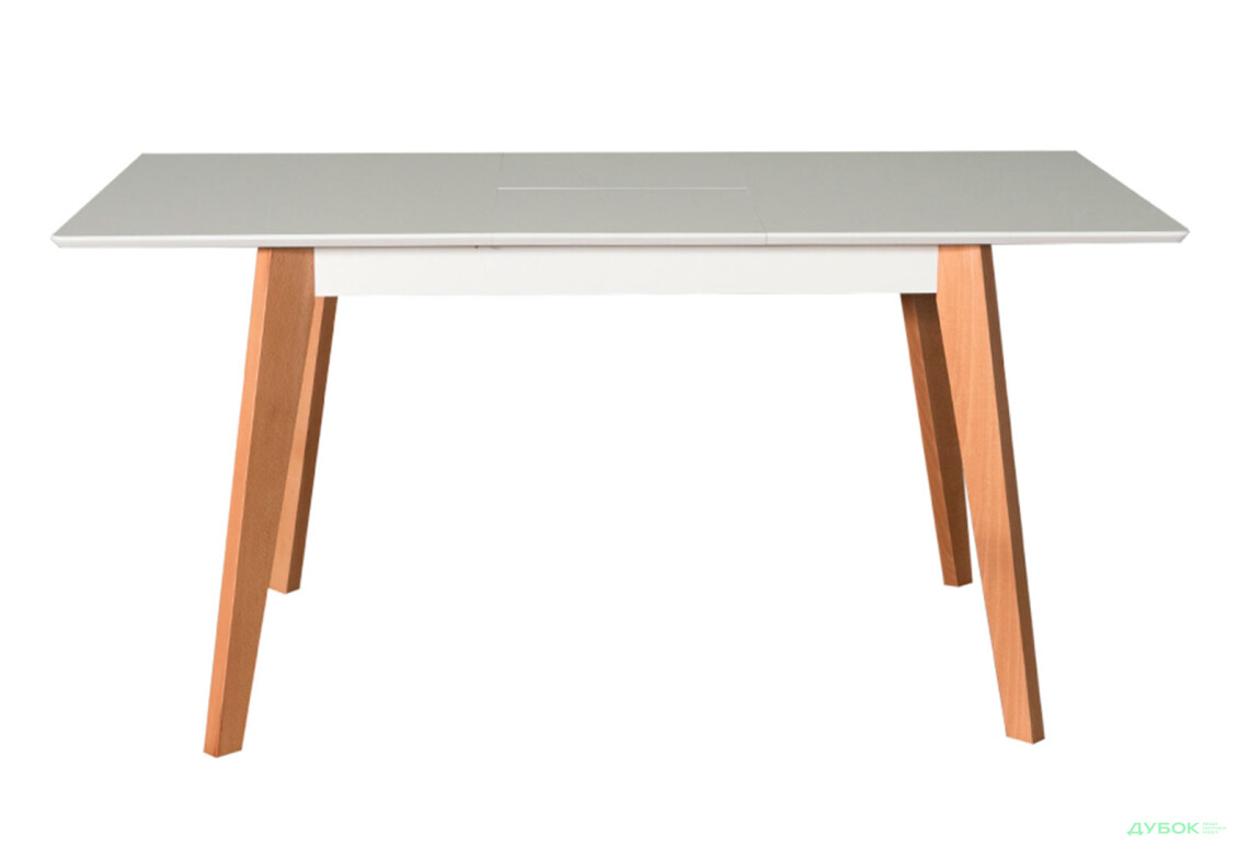 Стіл обідній Pavlik Мілан 120(+40)х80 натуральний / білий, розкладний - Зображення 3 Зображення 3 - Стіл обідній Pavlik Мілан 120(+40)х80 натуральний / білий, розкладний