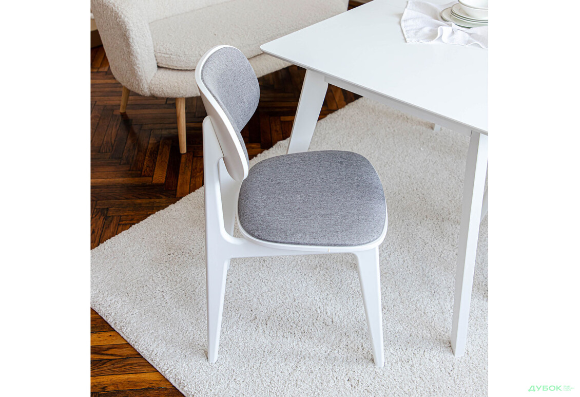 Комплект стіл Мілан розкладний + 4 стільці Лула Софт білий Pavlik - Зображення 2 Зображення 2 - Комплект стіл Мілан розкладний + 4 стільці Лула Софт білий Pavlik