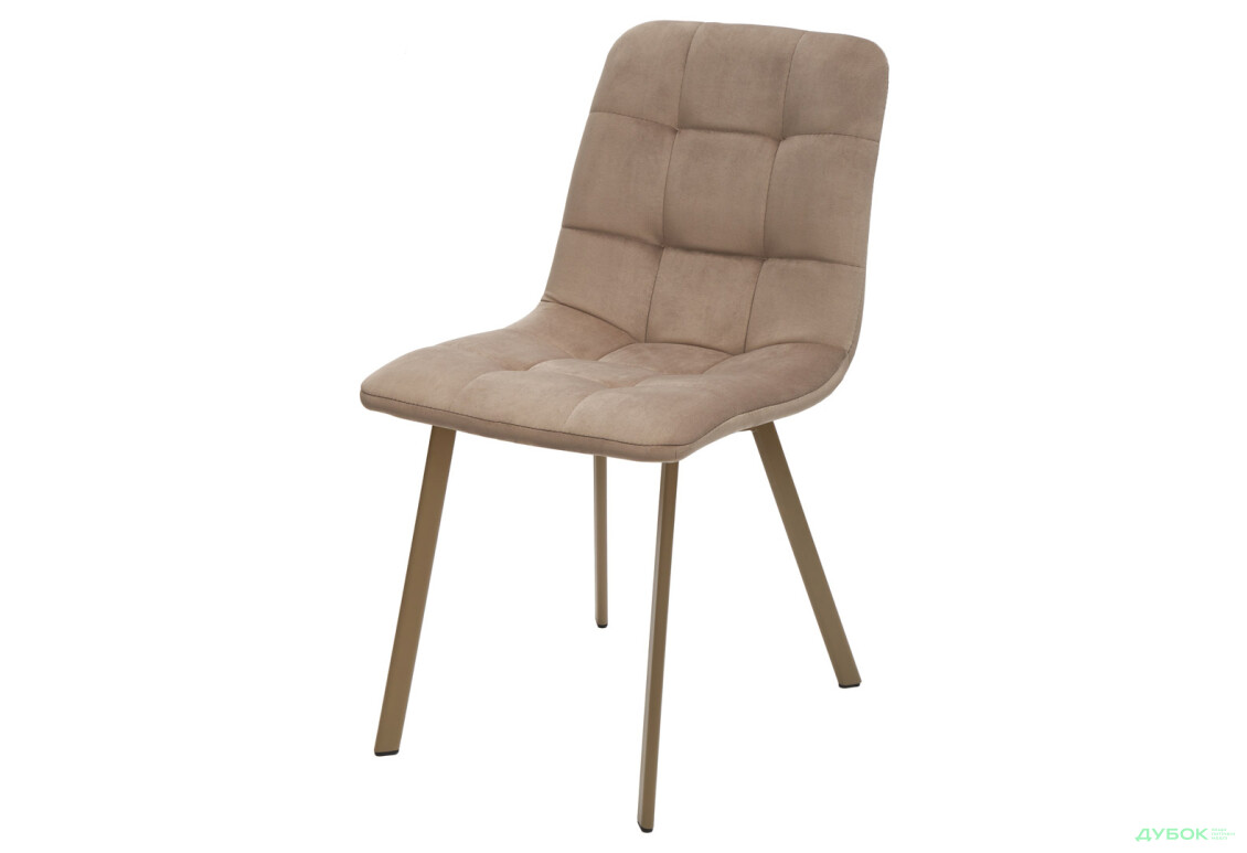 Стілець кухонний Bjorn Кусто C-1 45x56x83 см м'який, бежевий Magic Velvet 2209, опора мокко - Зображення 1 Зображення 1 - Стілець кухонний Bjorn Кусто C-1 45x56x83 см м'який, бежевий Magic Velvet 2209, опора мокко