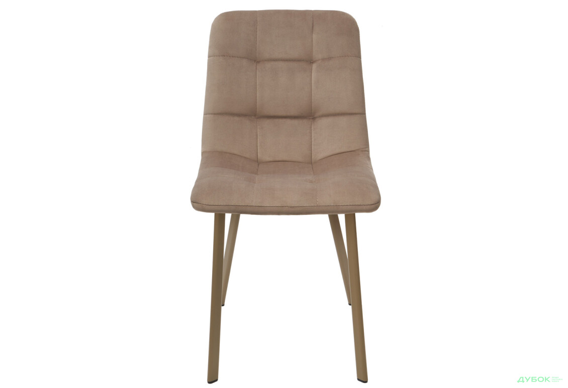Стілець кухонний Bjorn Кусто C-1 45x56x83 см м'який, бежевий Magic Velvet 2209, опора мокко - Зображення 2 Зображення 2 - Стілець кухонний Bjorn Кусто C-1 45x56x83 см м'який, бежевий Magic Velvet 2209, опора мокко