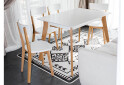 Фото 1 - Комплект стіл Мілан розкладний + 4 стільці Тор натуральний / білий Pavlik