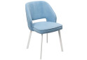 Изображение 3 - Стул кухонный Bjorn Андре 53x60x84 см мягкий, голубой Uttario Velvet 2960, опора белая