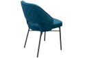 Стілець кухонний Bjorn Андре 53x60x84 см м'який, синій Uttario Velvet 2968, опора чорна - Зображення 5 Зображення 5 - Стілець кухонний Bjorn Андре 53x60x84 см м'який, синій Uttario Velvet 2968, опора чорна