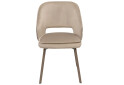 Стілець кухонний Bjorn Андре 53x60x84 см м'який, бежевий Magic Velvet 2209, опора мокко - Зображення 2 Зображення 2 - Стілець кухонний Bjorn Андре 53x60x84 см м'який, бежевий Magic Velvet 2209, опора мокко