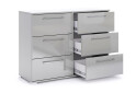 Комод МироМарк Меги / Megy с 6 ящиками 108 см глянец серый шиншилла - Изображение 4 Изображение 4 - Комод МироМарк Меги / Megy с 6 ящиками 108 см глянец серый шиншилла