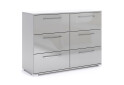 Комод МироМарк Меги / Megy с 6 ящиками 108 см глянец серый шиншилла - Изображение 3 Изображение 3 - Комод МироМарк Меги / Megy с 6 ящиками 108 см глянец серый шиншилла