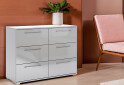 Комод МироМарк Меги / Megy с 6 ящиками 108 см глянец серый шиншилла - Изображение 2 Изображение 2 - Комод МироМарк Меги / Megy с 6 ящиками 108 см глянец серый шиншилла