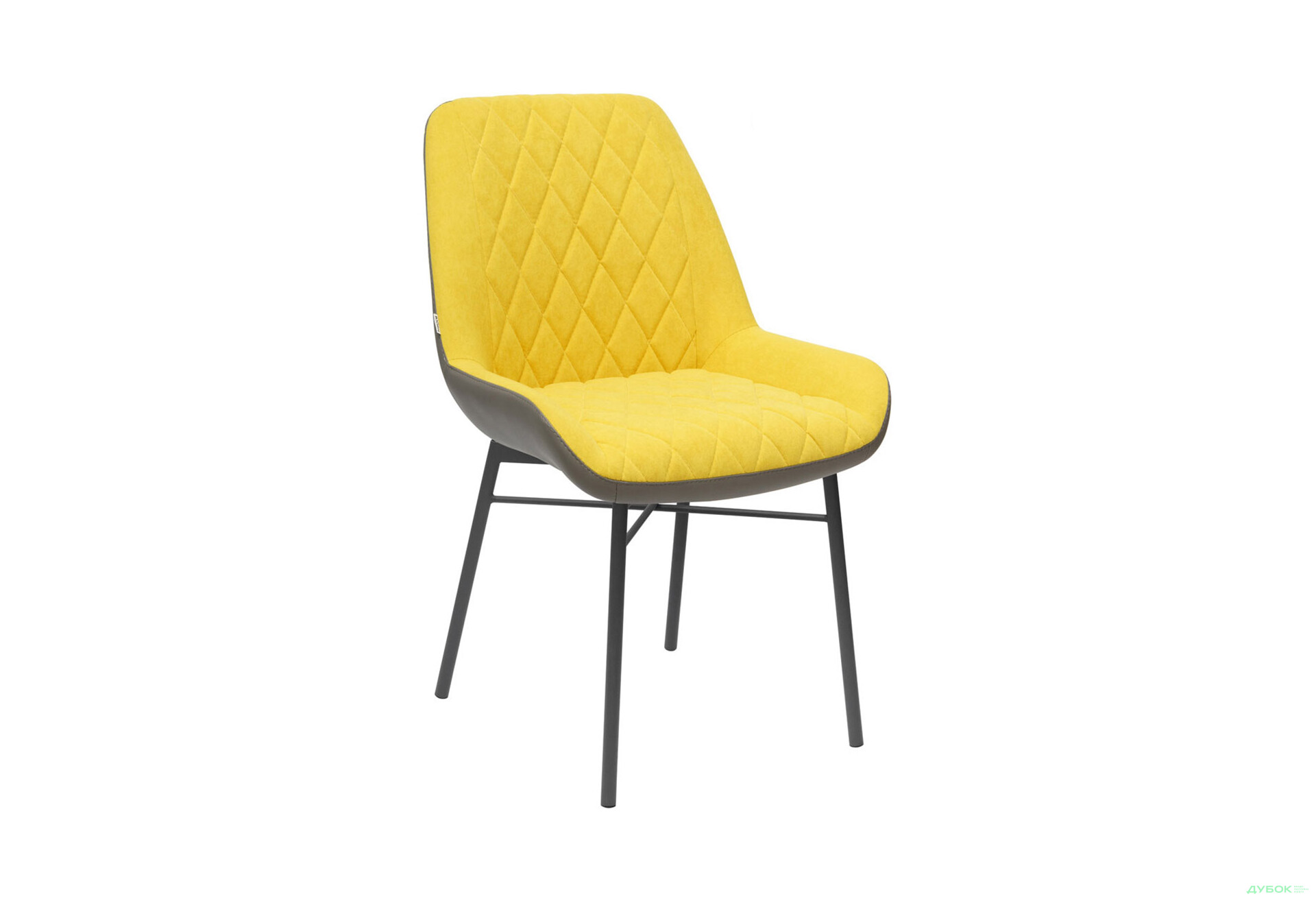 Зображення 3 - Стілець кухонний Bjorn Норд 52x63x48 см м'який, жовтий Uttario Velvet 2959/ Boston 10, опора чорна