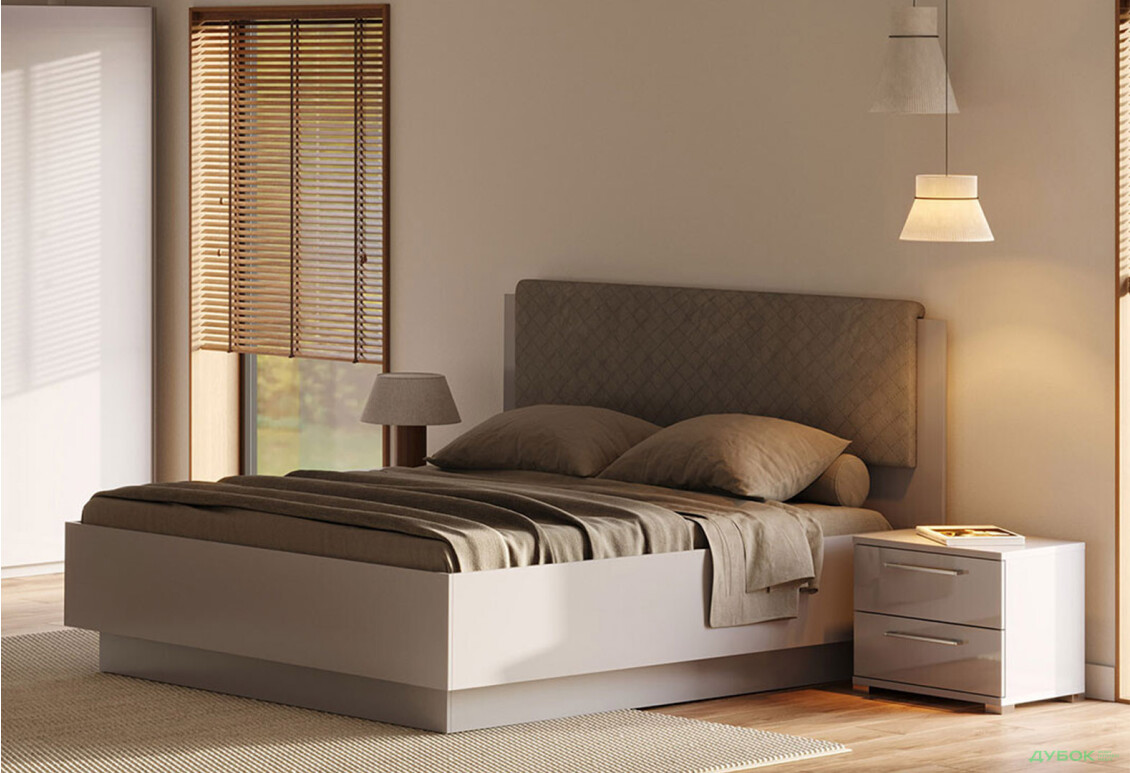 Ліжко-подіум MiroMark Мегі / Megy підйомне з каркасом 180x200 см глянець сірий шиншила - Зображення 2 Зображення 2 - Ліжко-подіум MiroMark Мегі / Megy підйомне з каркасом 180x200 см глянець сірий шиншила