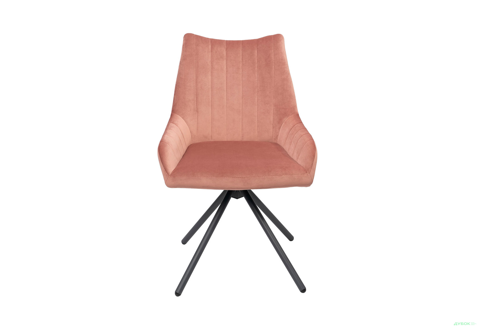 Изображение 2 - Стул кухонный Bjorn Денис 58x62x88 см мягкий, розовый Magic Velvet 2269, опора черная