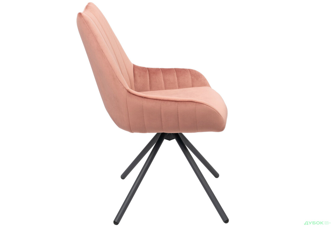 Изображение 4 - Стул кухонный Bjorn Денис 58x62x88 см мягкий, розовый Magic Velvet 2269, опора черная
