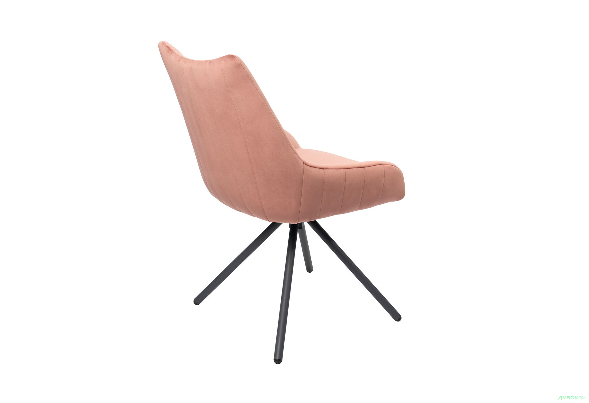 Изображение 5 - Стул кухонный Bjorn Денис 58x62x88 см мягкий, розовый Magic Velvet 2269, опора черная