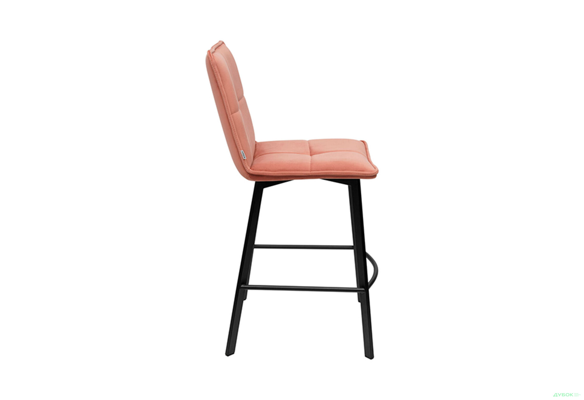 Зображення 4 - Стілець напівбарний Bjorn Ларс РВ 44x52x98 см, рожевий Magic Velvet 2258, опора чорна