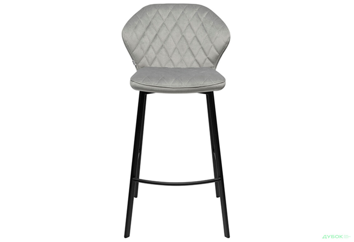 Изображение 2 - Стул барный Bjorn Ральф В 52x56x102 см, серый Magic Velvet 2240, опора черная