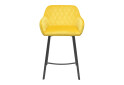 Изображение 2 - Стул полубарный Bjorn Томас РВ 55x54x90 см с подлокотниками, желтый Magic Velvet 2290, опора черная
