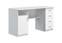 Зображення 2 - Стіл письмовий Київський стандарт Е1 СМ 135x60 см з тумбою і шухлядами, білий структурний new