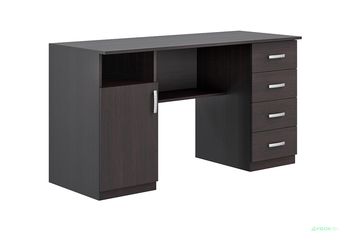 Зображення 2 - Стіл письмовий Київський стандарт Е1 СМ 135x60 см з тумбою і шухлядами, венге