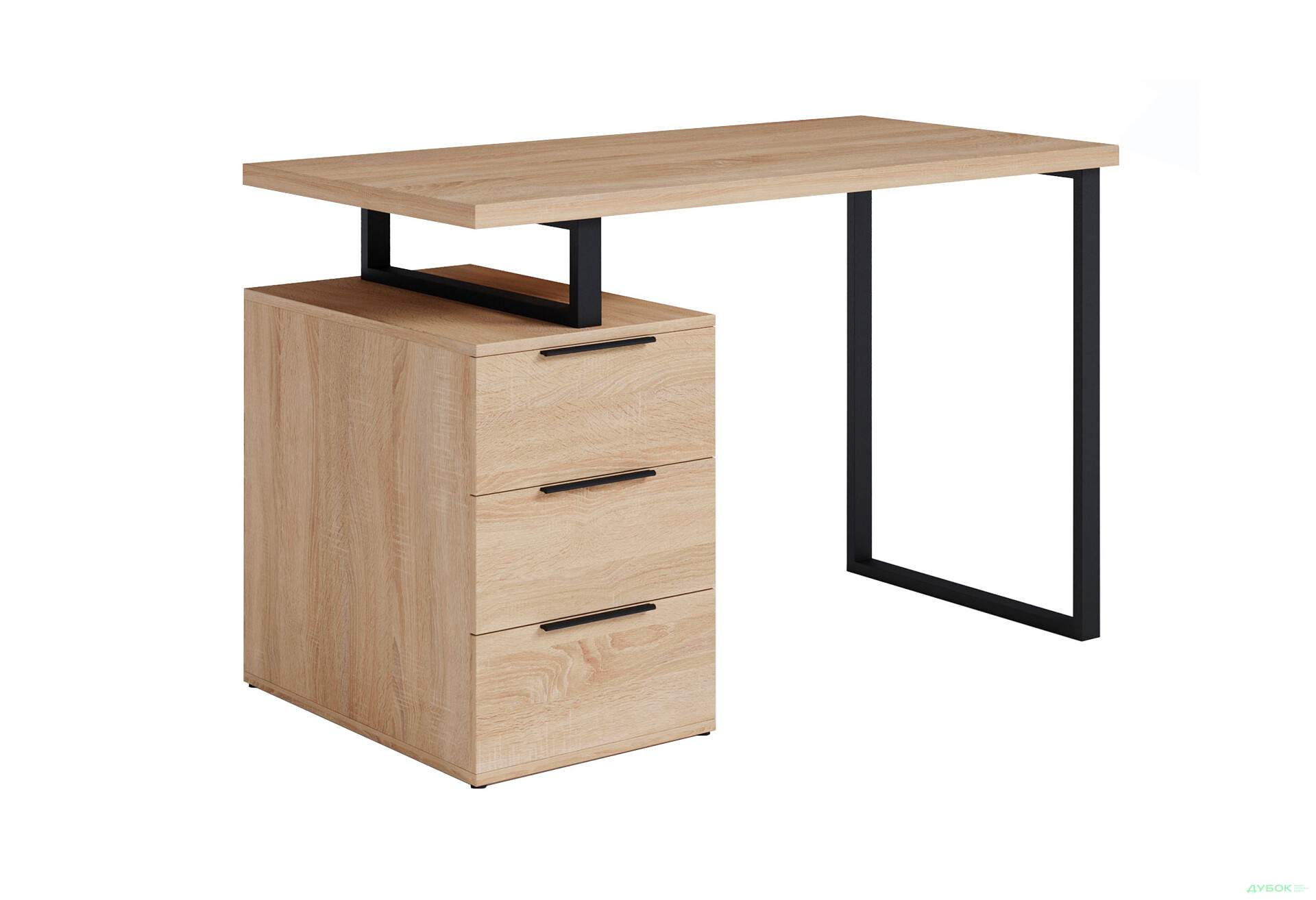 Стіл письмовий Moreli МХ0003 120x60 см з шухлядами, дуб сонома - Зображення 1 Зображення 1 - Стіл письмовий Moreli МХ0003 120x60 см з шухлядами, дуб сонома