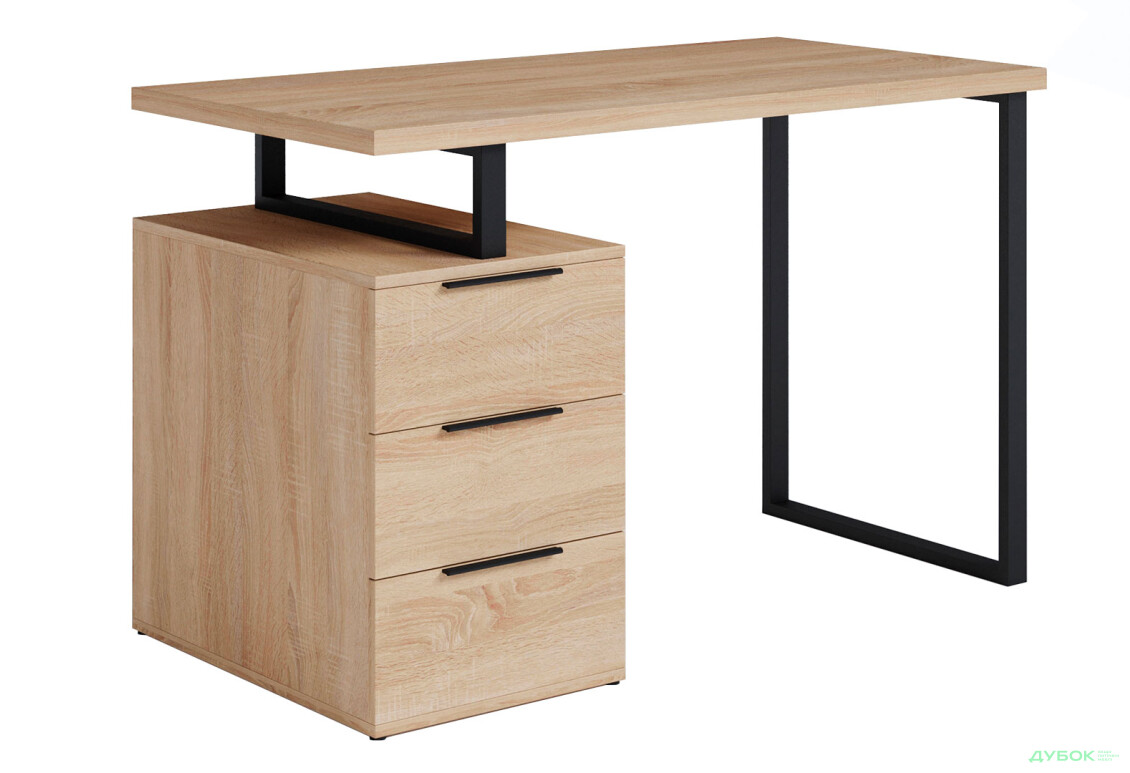 Стіл письмовий Moreli МХ0003 120x60 см з шухлядами, дуб сонома - Зображення 1 Зображення 1 - Стіл письмовий Moreli МХ0003 120x60 см з шухлядами, дуб сонома
