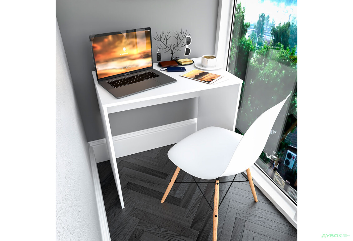 Изображение 3 - Стол письменный Moreli ST0023 80x50 см, белый