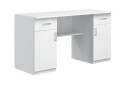 Стіл письмовий Київський стандарт Е2 СМ 135x60 см з тумбами і шухлядами, білий структурний new - Зображення 2 Зображення 2 - Стіл письмовий Київський стандарт Е2 СМ 135x60 см з тумбами і шухлядами, білий структурний new