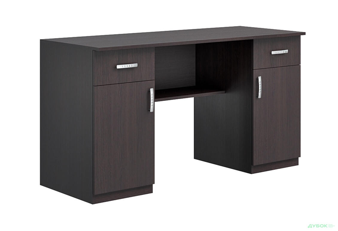 Изображение 2 - Стол письменный Киевский стандарт Е2 СМ 135x60 см с тумбами и ящиками, венге