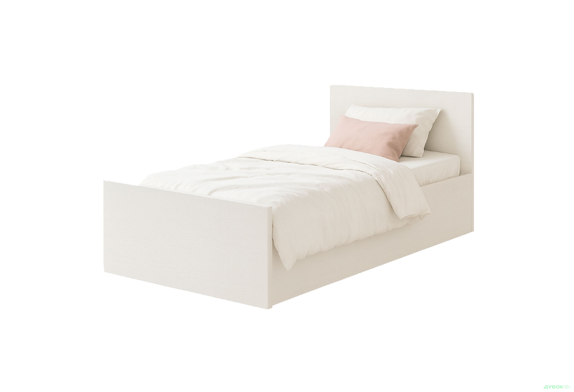 Ліжко Київський стандарт Е 1.0 90х200 см, білий структурний new - Зображення 1 Зображення 1 - Ліжко Київський стандарт Е 1.0 90х200 см, білий структурний new