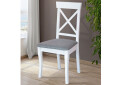 Стілець кухонний Модуль Люкс Сканді 44x47x94 см з високою спинкою, білий - Зображення 2 Зображення 2 - Стілець кухонний Модуль Люкс Сканді 44x47x94 см з високою спинкою, білий