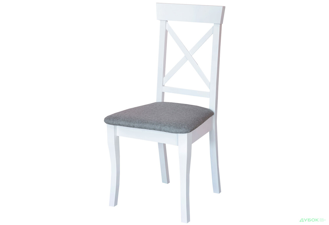 Стілець кухонний Модуль Люкс Сканді 44x47x94 см з високою спинкою, білий - Зображення 1 Зображення 1 - Стілець кухонний Модуль Люкс Сканді 44x47x94 см з високою спинкою, білий