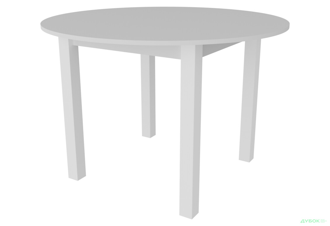 Стіл обідній Неман Ель 88x88 см, білий